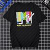 Férfi Retro póló Vintage Rock Hip Hop TV póló Uniszex Alkalmi póló Mtv Zenei Televízió Gr