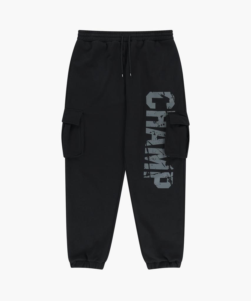 H Dex Champ Cargo Jogger Sweatpants (Black)