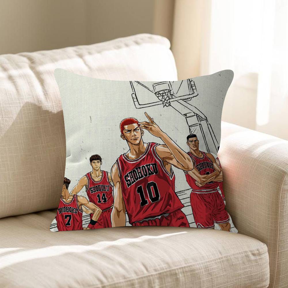 

Anime Slam Dunk Pillow Cushion Cover Pillowcase Living Room Sofa Home Decor Customized 30x30 cm