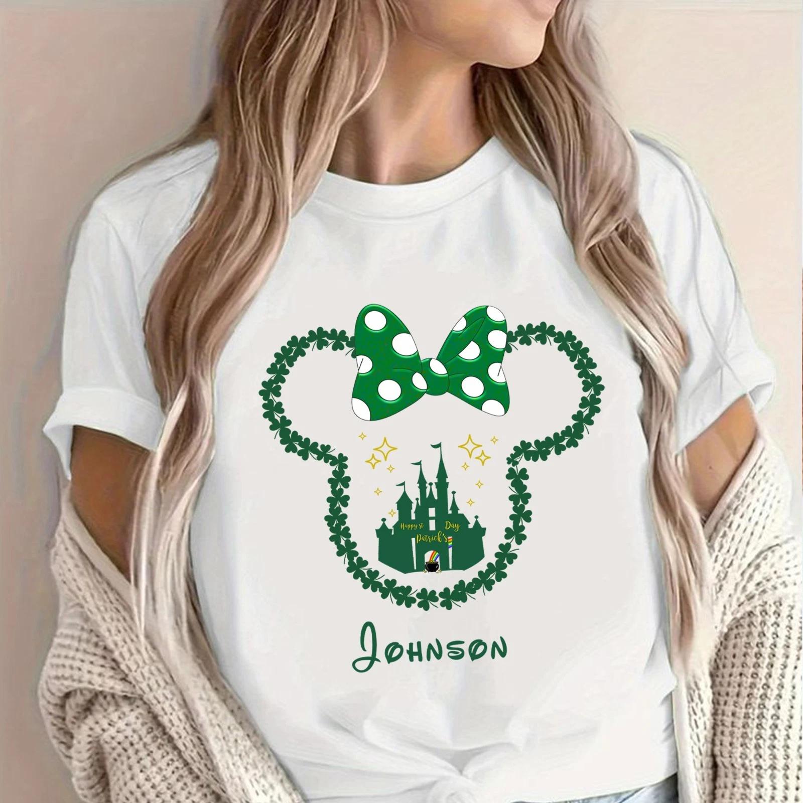 

Personalized St. Patrick s Day Shirts, Clever Minnie Mouse Disney Vacation Tee S