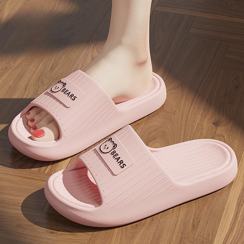 Unisex's Non-Slip EVA Slipper Striped Casual Summer Slippers for Home, Beach, Bathroom and Outdoor Comfortable Open-Toe Slippers