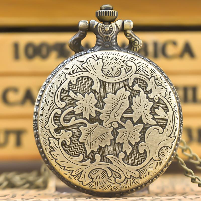 Orologio da Tasca Analogico al Quarzo Stile Vintage Vuoto Tbilisi Georgia Uomo Donna Pendente a Collana con Catena Orologio Numeri Arabi