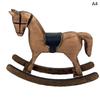 Artigianato in Legno Cavallo a Dondolo Statua Arte dell'Equilibrio Statuette Decorazioni per la Casa Giocattoli per Bambini Cavallino Intagliato a Mano Regali Decorazioni per Ufficio Casa