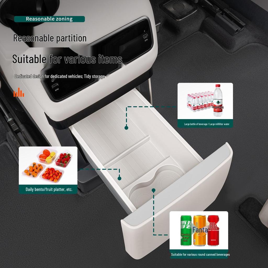 Silicone Mat for Ideal i6i8L6L7L8 Car Cup Holder Protection