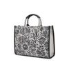 Daks Navy Flower Embroidery Jacquard Large Tote Bag Dcba6e655n2