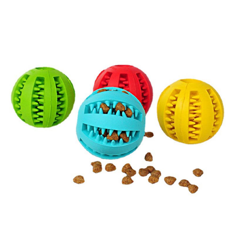 Dog Balls Treat Dispensing Dog Toys Nearly Indestructible Pet Dog Chew Toy Natural Rubber Dog Puzzle Toy Tough IQ Dog Treat Ball
