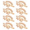 100pcs Paper Clips Portable Mini Cute Dinosaur Shape Electroplated Metal Paperclips for Office File 