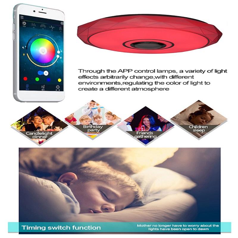 36W  APP LED Ceiling Lamps bluetooth Music colorfull luminaria Led Remote Control