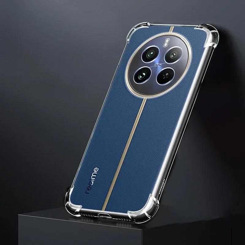 

Luxury Clear Airbag Cases for Realme 12 12X Pro Plus 4G 5G Global Phone Cover 360 Soft Anti-fall Armor Shield Realme12Pro 12Plus Realme 12 Lite