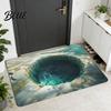 Textured Surface Floor Gradient Color Material Home Wear-Resistant Thick Mat Anti-Skid Rug Unique Pattern Design
