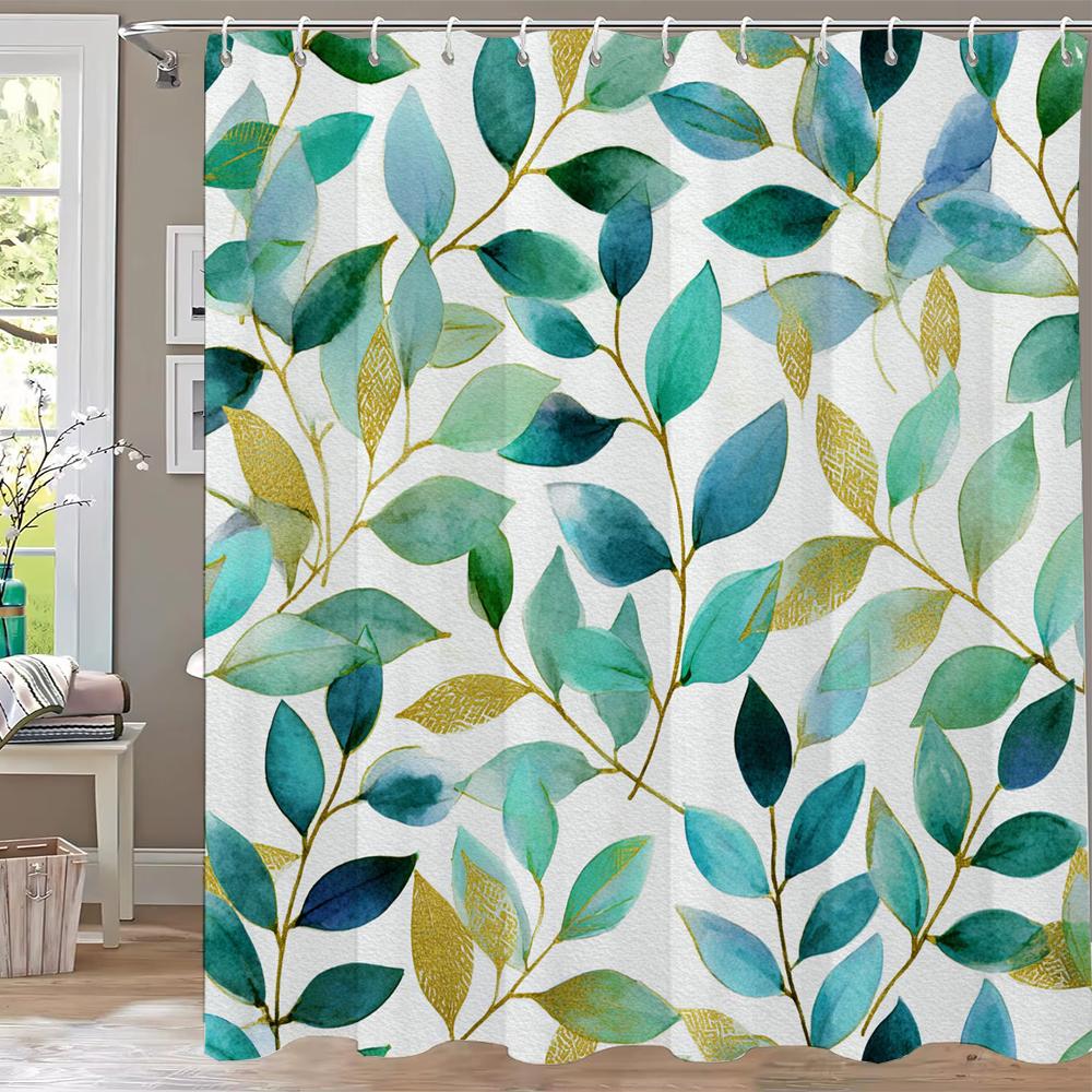 Modern Watercolor Flowers Bathroom Curtain Floral Shower Curtain Bohemian Home Bathroom Decor Polyester Shower Curtains