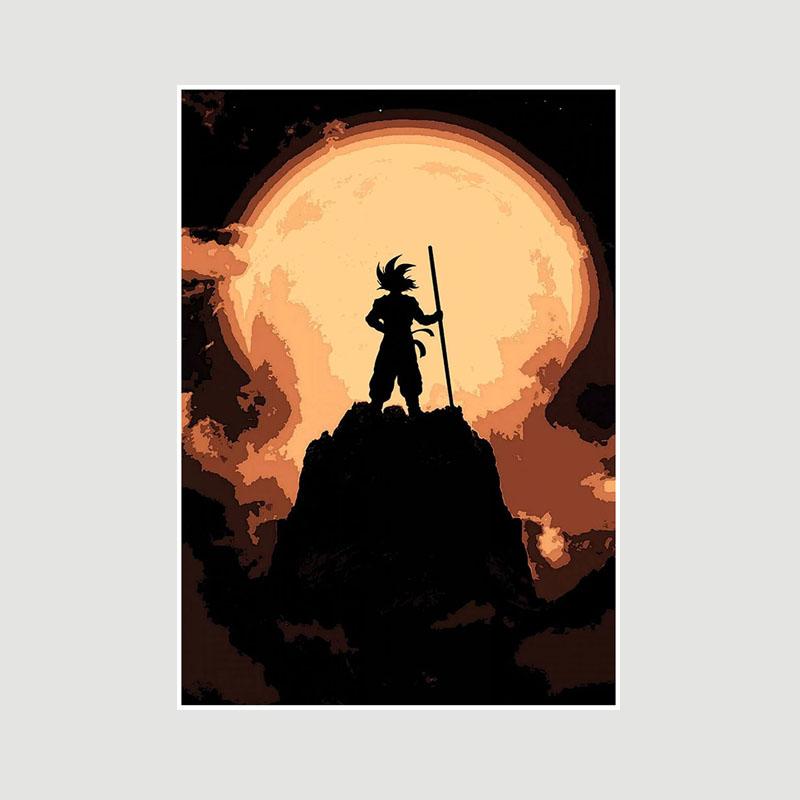 

Классические аниме-постеры Dragon Ball на белой бумаге, винтажные постеры, декор, HD-печать, настенная живопись, настенная живопись, интерьер, украшение гостиной, фотографии 42x30cm