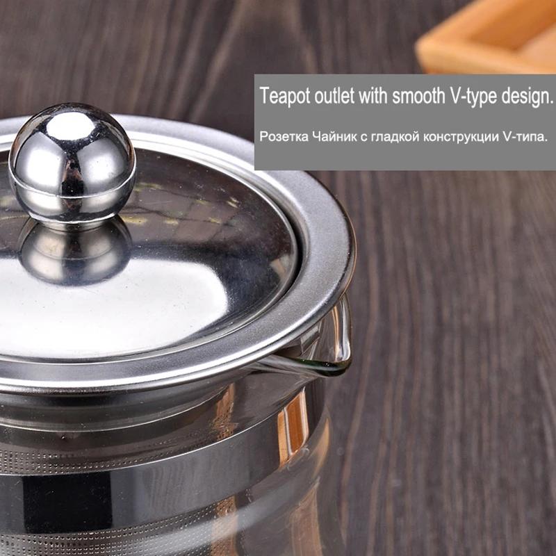 Hot sale 500ml Heat Resistant Glass Tea Pot,Coffee Teapot Flower Tea Set Puer kettle Convenient Office Teaset 1pcs,kung fu tea