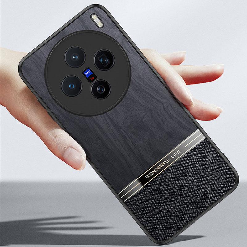 Bionisk Trädstruktur Telefonfodral För vivo X200 Pro X100 Ultra Mjukt Silikon Linsskydd För Vivo X200 Pro mini X100 X80 X70 X90 Pro Plus