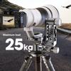 Adjustable Camera Gimbals Tripod Head With Elevations Functions And 100mm Quick Release Platform For Widely Use