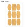 Decoration Gift Candy Tags Self Adhesive Packaging Seals Kraft Paper Blank Sticky Labels Stickers