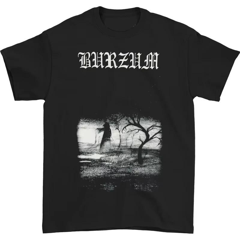 

Норвежская блэк-метал группа BURZUM Rock Dark Punk женская и мужская черная футболка с коротким рукавом с цифровым прямым распылением 4XL
