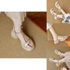 Summer Womens Minimalist Thicksoled Block Heel Sandals With Toeexposure For Casual Wear