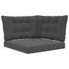 Outdoor Sofa Cushion Set 3 Pcs Anthracite Polyester
