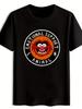 Men'S Black Casual Crew Neck T-Shirt with "Emotional Support Animal" Print - Sof