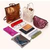 Pochette plate - Clairefontaine - 400025C - Cuir d'agneau - 23x32cm - Couleur Cerise