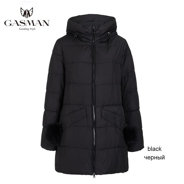 Gasman Blau Winter Dicke Jacke Für Frauen Mantel Mit Kapuze Mode Unten Jacke Marke Mantel Weiblichen Frühling Parka Warme Bio Mantel 18833
