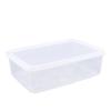 ZISIZ Square Transparent Plastic Food Storage Container