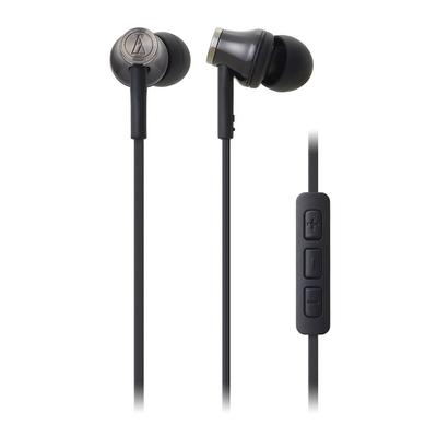 Écouteurs intra-auriculaires noirs BK Audio-Technica pour iPod/iPhone/iPad, ATH-CK330i