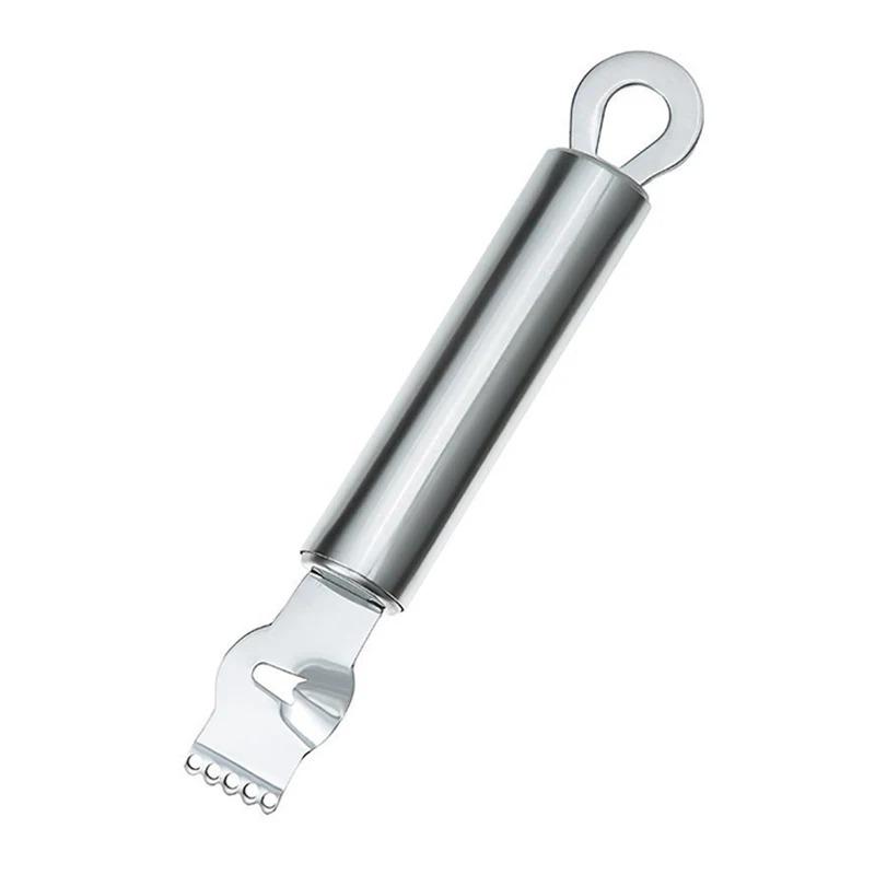 Orange Citrus Fruit Grater Peeling Knife Stainless Steel Lemon Zester Grater With Channel Knife And Hanging Loop Kitchen Gadgets