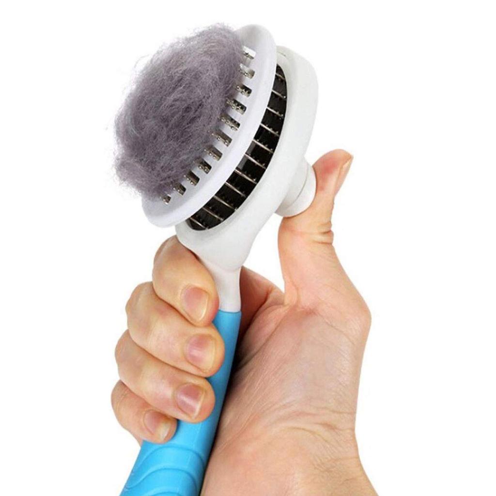 Cat Grooming Brush  Self Cleaning Slicker Brushes for Dogs Cats Pet Brush Tool Gently Removes Loose Undercoat  Mats Tangled Hair Massage-Self