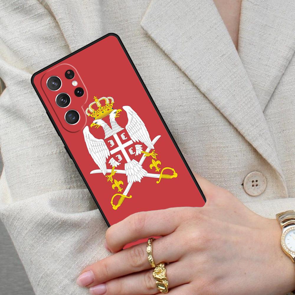 Serbia Flag SOFT Cell Phone Case for Samsung Galaxy S26 Ultra S25 S24 S23 S22 S21 S20 Note10 Cover