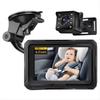 Baby Car Monitor 1080P Secure Baby Backseat Camera with 4.3Inch Display, Easy Install, Baby Car Camera for Infant Kids