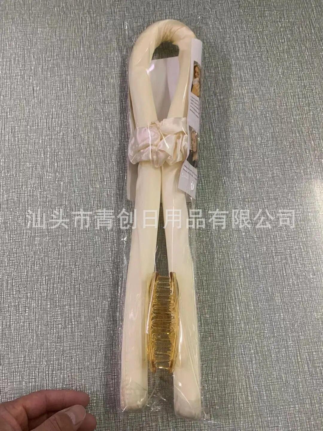 

Плойка для волос Lazy Person Eva No Heat Foam Sponge Curler Hair Ring Sleep Beauty, набор из 4 предметов, легко использовать и чистить теплый желтый