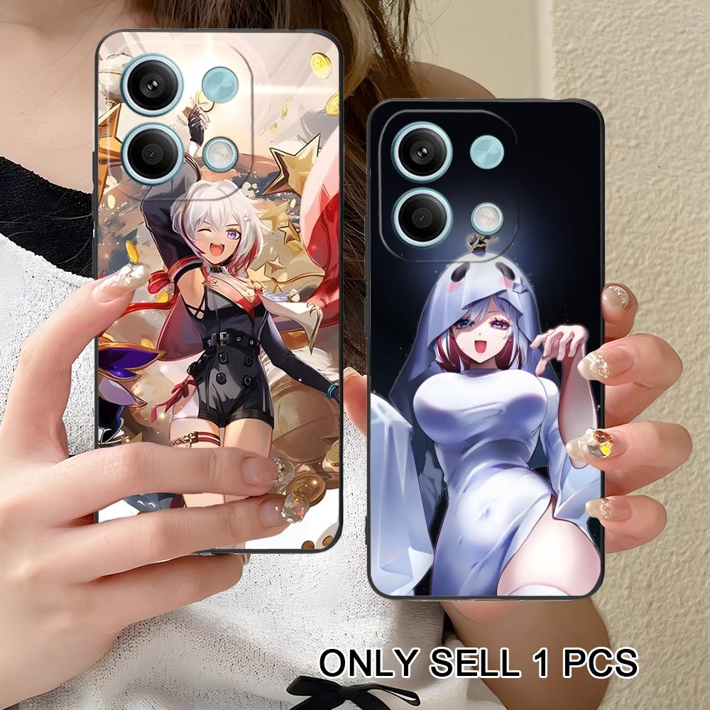 HSR Topaz Matte TPU Mobile Phone Case for Xiaomi Redmi Note 14 13 12 11 S Pro Plus 4G 5G Colorful Printing Cover
