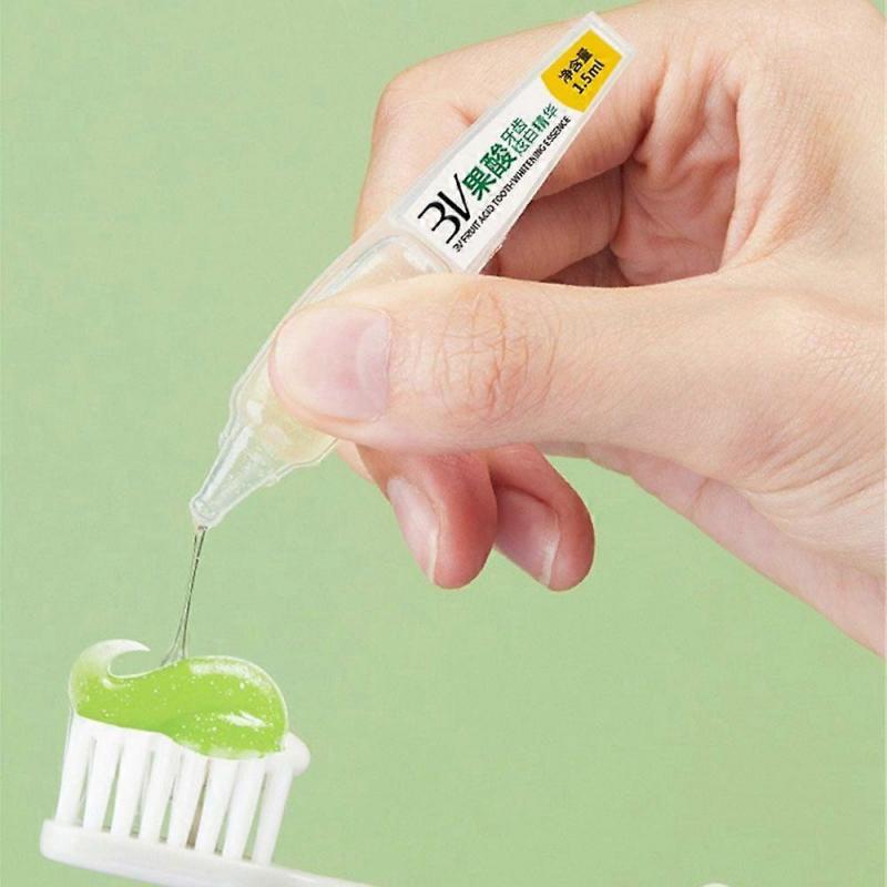 Fruit Acid Teeth Whitening Essence Throw Toothpaste Oral Cavity Cleaning Disposable 3V Toothpaste