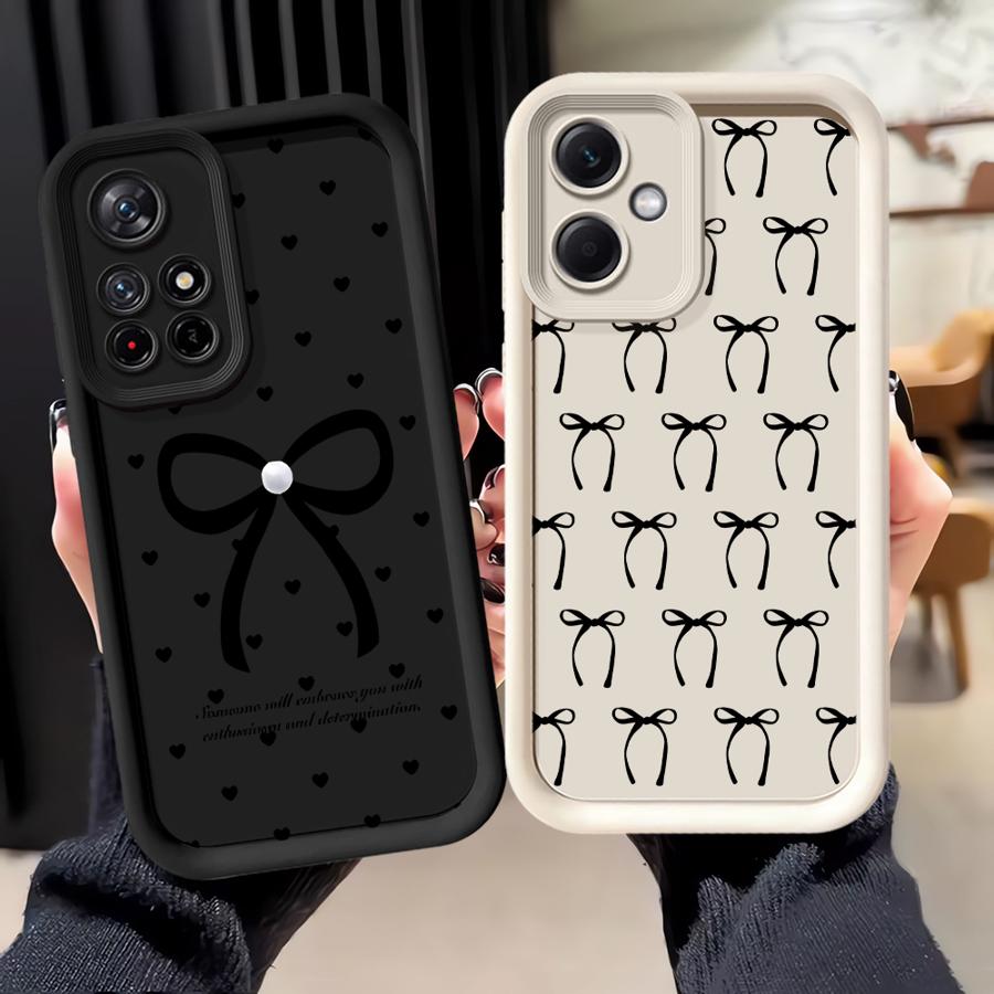 Cartoon Bow Phone Cover Case for Xiaomi Poco F8 C61 C51 X3 NFC C50 X3 Pro