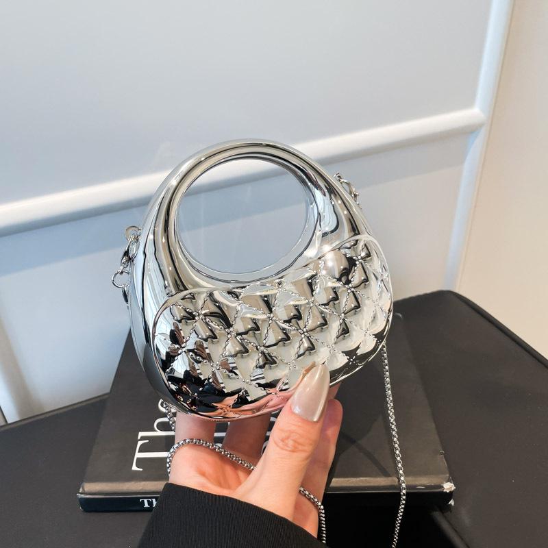 High-End Mini Crescent Acrylic Bag - Niche Fashion Lipstick Coin Purse Crossbody