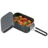 Captain Stag Captain Stag Uh 4126 [mestin Aluminum Square Cooker 1 Go With Scale Hard Anodized Black]