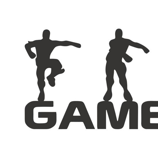 Wall Self-adhesive Sticker DIY for Gift Eco-friendly Letter Gamer Design Self-adhesive Wall Decal Helpful Punch Free Black Color