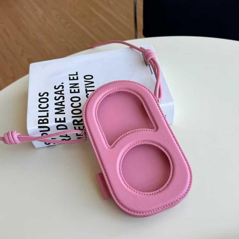 

2025 New Genuine Leather Phone Bag Hollow Transparent Phone Bag Card Bag 19x2.5x11cm золотий коричневий колір