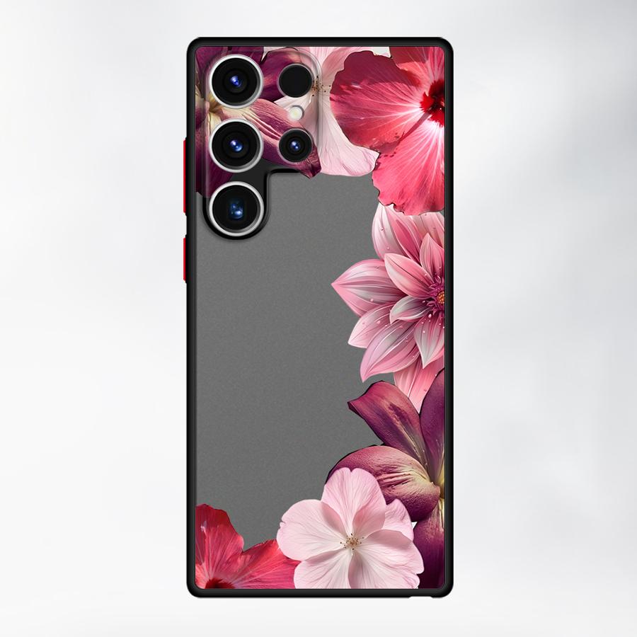 Funda Back Phone Cover Case for Samsung Galaxy S21 S20 FE S24 Plus S26 S25 Ultra S22 S23 FE Note 20 Ultra 10+ Cartoon Flower Art