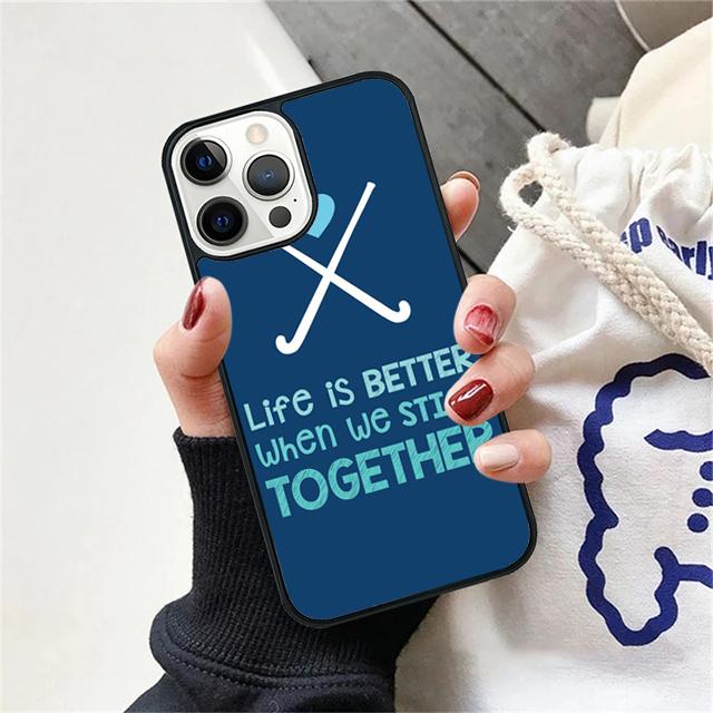 Teich Feldhockey Schale Hülle Für iPhone 17 Air 15 16 14 13 12 Pro Max 11 Pro Max Plus Handyhülle Abdeckung