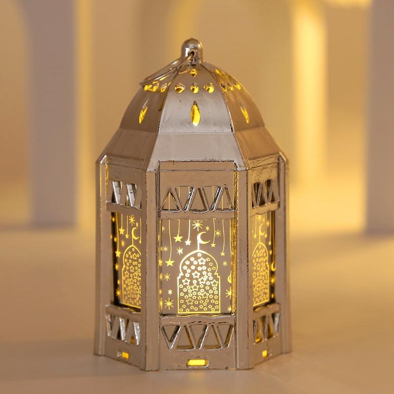 Muslim Ramadan Lantern Eid Led Night Light  Ramadan Decoration Moon Star Glowing Light Islamic Eid Al Adha Gift