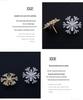 Elegant Snowflake Brooch for Women, Luxury Feel, Zirconia Accents, Lapel Pin with Anti-Slip Button