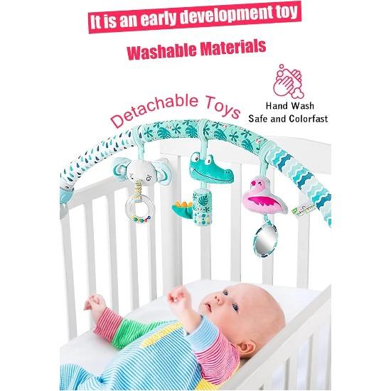 Baby Toy Toddler Cribs Cradles Hanging Bell Baby Stuff Newborn Stroller Stroller Play Arch Bed Toys for Babies 0 12 Months