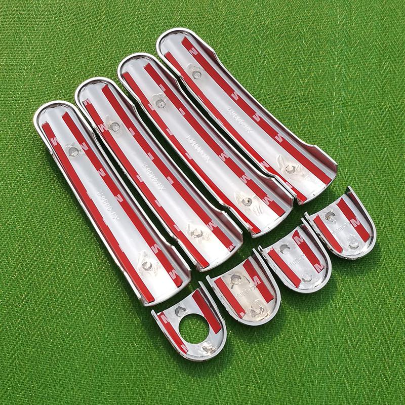 For VW Jetta A4 Bora 1999-2006 Chrome Handle Cover Trim Set Volkswagen MK4 2000 2004 2005 Car Accessories Stickers Car Styling