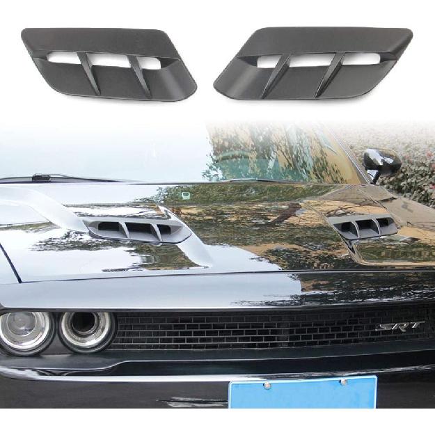 Kryt větracího otvoru kapoty motoru Korlot pro Dodge Challenger 2015-2023(Matná černá)