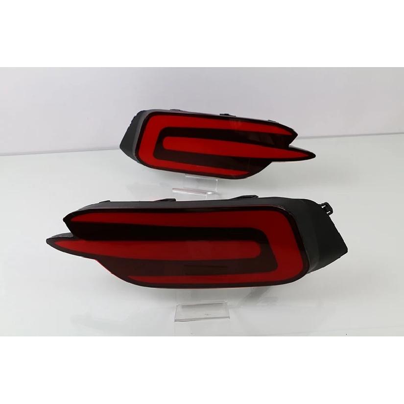 Car Flashing 1 Pair For Honda Civic 2016 2017 2018 Reflector Car LED Tail Light Rear Fog Lamp Bumper Light Auto Bulb Brake Light