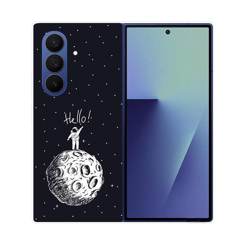 Transparent Folding Phone Case For Samsung Galaxy Z Fold 6 7 Clear Shockproof Hard PC Cover For Samsung Z Fold7 Fold6 Shell Capa