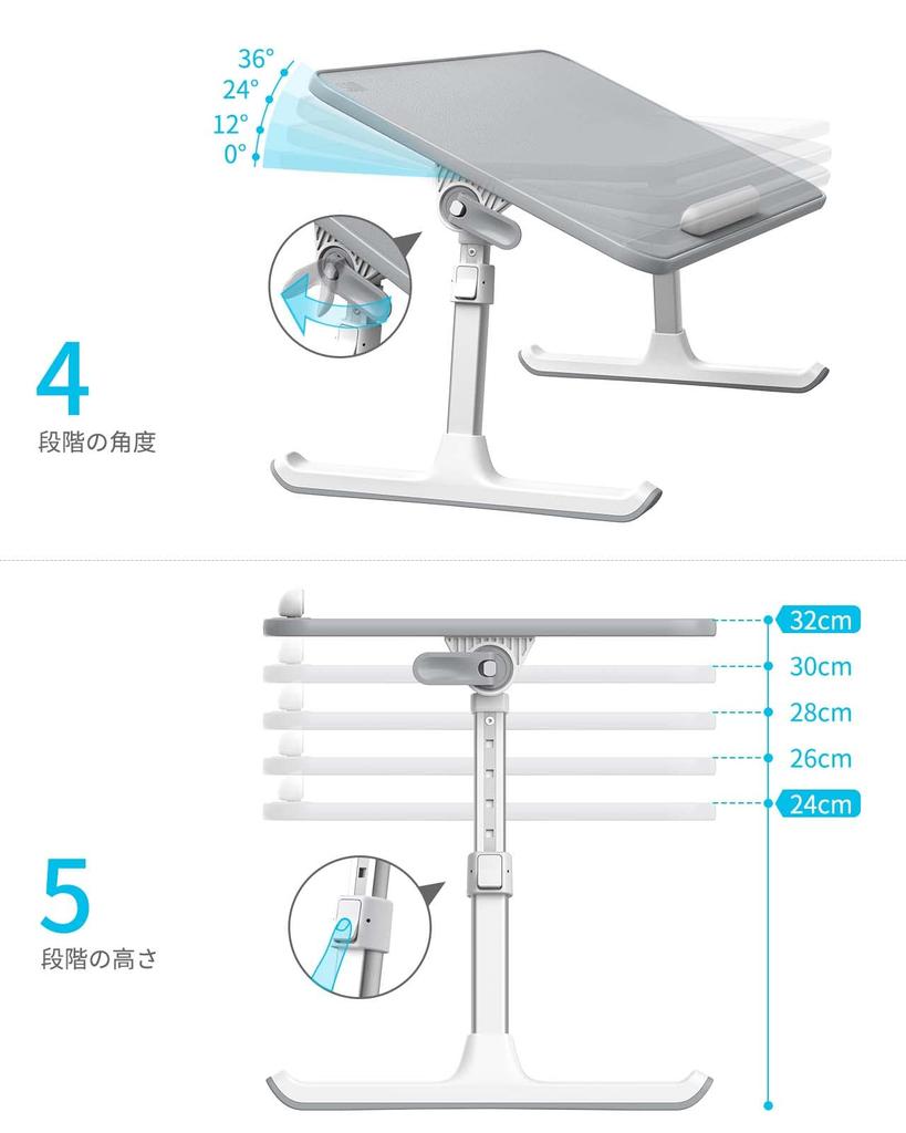 SAIJI Klappbett Laptop Schoß Mini Niedrig Laptop PC Chabudai Oberfläche Verbesserte Stabilität PC Höhenverstellbar und Für Für Einzel 40kg Tragfähigkeit Tisch,